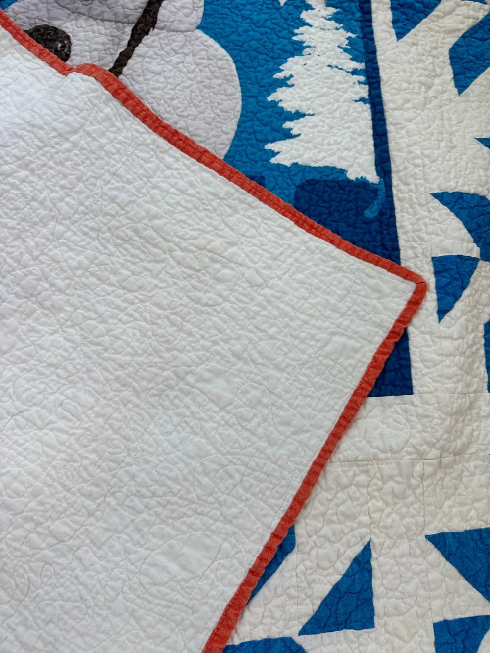 Handmade Disney Frozen Olaf Snowflake Quilt Throw Blanket 52x63